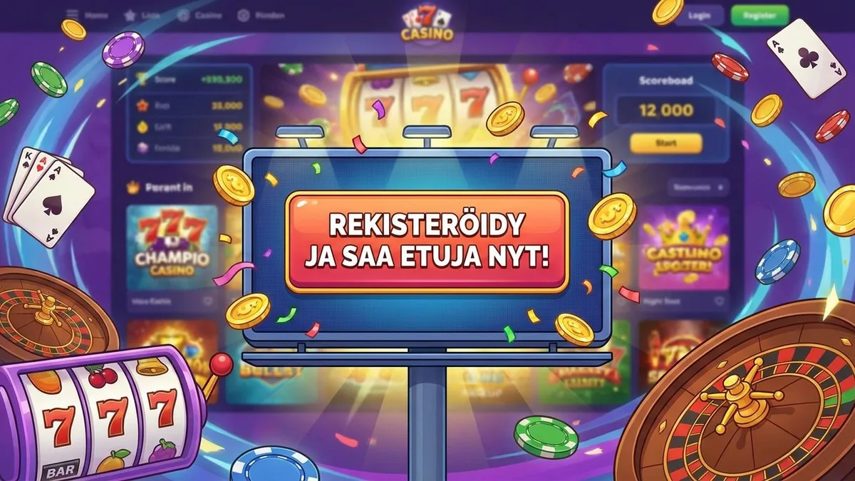 Rekisteröidy bonuksella